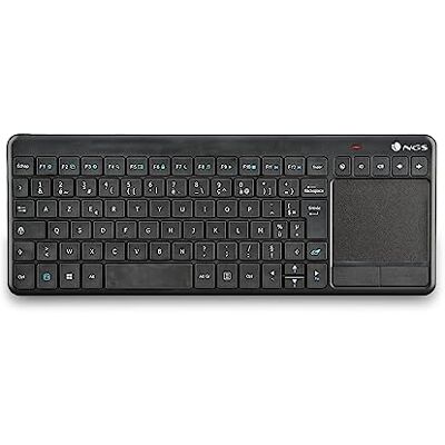 NGS TV WARRIOR Tastiera Senza Fili 2.4GHz con Touchpad e Tasti Multimediali per SmartTV, Laptop o Consola Gioco (AZERTY Francese) NGS TV WARRIOR Tastiera Senza Fili 2.4GHz con Touchpad e Tasti Multimediali per SmartTV, Laptop o Consola Gioco (AZERTY Francese)