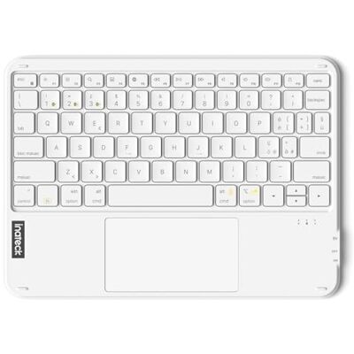 Inateck Tastiera iPad Ultrasottile con Touchpad, Bluetooth 3 Canali Ultraleggera 228g, Bluetooth 5.3 connessione stabile, compatibile iPad, tablet, Windows, laptop e PC, Bianco Inateck Tastiera iPad Ultrasottile con Touchpad, Bluetooth 3 Canali Ultraleggera 228g, Bluetooth 5.3 connessione stabile, compatibile iPad, tablet, Windows, laptop e PC, Bianco