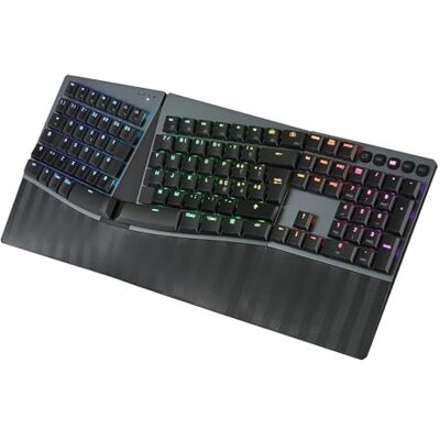 Perixx PERIBOARD-835RD – Tastiera Meccanica Wireless Ergonomica RGB, Switch Lineari Rossi Profilo Basso, Multi-Dispositivo (Windows/Mac), Layout Italiano Perixx PERIBOARD-835RD – Tastiera Meccanica Wireless Ergonomica RGB, Switch Lineari Rossi Profilo Basso, Multi-Dispositivo (Windows/Mac), Layout Italiano