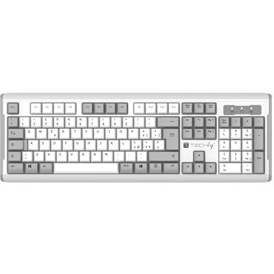 Techly 623646 Tastiera Standard USB con Cavo, Bianco e Grigio Bianco/Grigio Techly 623646 Tastiera Standard USB con Cavo, Bianco e Grigio Bianco/Grigio