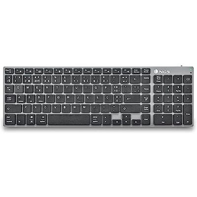 NGS FORTUNE-BT Tastiera wireless multidispositivo ricaricabile, Bluetooth 5.0, portata di 10 metri, QWERTY portoghese, nero NGS FORTUNE-BT Tastiera wireless multidispositivo ricaricabile, Bluetooth 5.0, portata di 10 metri, QWERTY portoghese, nero