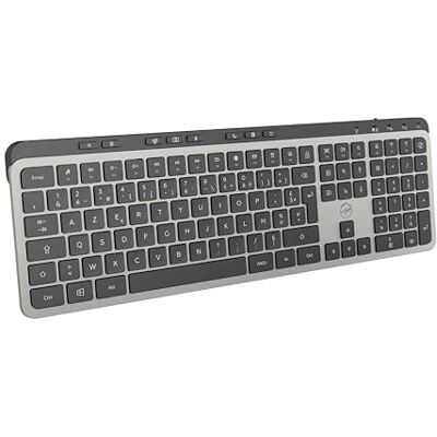 Mobility Lab – KP450W Tastiera Wireless Multi-Connessioni – AZERTY, Ricevitore USB 2.4 Ghz + 2 x Bluetooth, 25 scorciatoie multimediali, Ricarica Rapida tramite USB-C – Windows Mobility Lab – KP450W Tastiera Wireless Multi-Connessioni – AZERTY, Ricevitore USB 2.4 Ghz + 2 x Bluetooth, 25 scorciatoie multimediali, Ricarica Rapida tramite USB-C – Windows