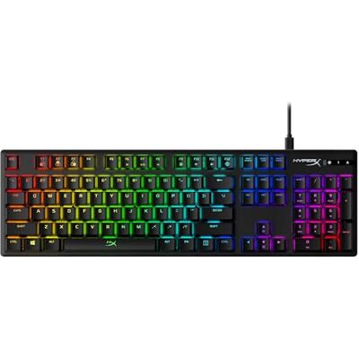 HyperX Alloy Origins, Tastiera Meccanica da Gaming Cablata, Illuminazione RGB, Telaio in Alluminio, 80 Milioni di Pressioni Garantite, Cavo USB-C, 3 Dispositivi Collegabili, Layout Inglese, Nera HyperX Alloy Origins, Tastiera Meccanica da Gaming Cablata, Illuminazione RGB, Telaio in Alluminio, 80 Milioni di Pressioni Garantite, Cavo USB-C, 3 Dispositivi Collegabili, Layout Inglese, Nera