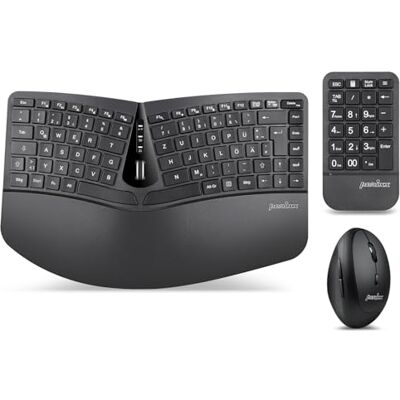 Perixx PERIDUO-606A DE 3-in-1 Tastatur- und Maus-Set kabellos ergonomisch Touchpen Ottico Perixx PERIDUO-606A DE 3-in-1 Tastatur- und Maus-Set kabellos ergonomisch Touchpen Ottico