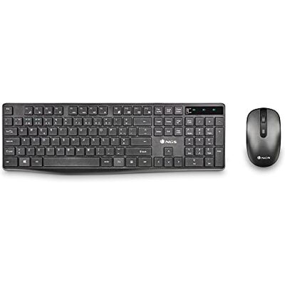 NGS HYPE KIT Tastiera e Mouse Wireless, DPI: 800/1200/1600, Multi-dispositivo BT4.0+BT4.0+2.4Ghz (QWERTY Portoghese) NGS HYPE KIT Tastiera e Mouse Wireless, DPI: 800/1200/1600, Multi-dispositivo BT4.0+BT4.0+2.4Ghz (QWERTY Portoghese)
