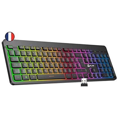 KLIM Light V2 Tastiera Wireless FRENCH LAYOUT AZERTY KLIM Light V2 Tastiera Wireless FRENCH LAYOUT AZERTY
