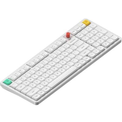 nuphy Air100 V3 Tastiera meccanica wireless sostituibile a caldo, 99 tasti, layout al 100%, a basso profilo, con manopola multifunzionale, montaggio a guarnizione, retroilluminazione RGB nuphy Air100 V3 Tastiera meccanica wireless sostituibile a caldo, 99 tasti, layout al 100%, a basso profilo, con manopola multifunzionale, montaggio a guarnizione, retroilluminazione RGB