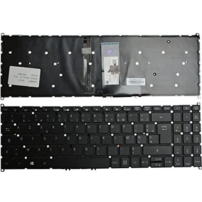 Power4Laptops Francese Retroilluminato Nero Tastiera Sostitutiva per Portatili Compatibile con Acer Swift SF315-51-55CP Power4Laptops Francese Retroilluminato Nero Tastiera Sostitutiva per Portatili Compatibile con Acer Swift SF315-51-55CP