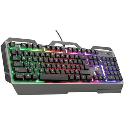 Trust Gaming GXT 856 Torac Tastiera da gaming in metallo con layout QWERTZ tedesco Trust Gaming GXT 856 Torac Tastiera da gaming in metallo con layout QWERTZ tedesco