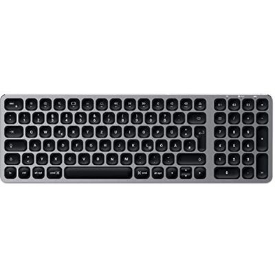Satechi Tastiera Wireless Bluetooth QWERTZ DE, Retroilluminata, Grigio Satechi Tastiera Wireless Bluetooth QWERTZ DE, Retroilluminata, Grigio