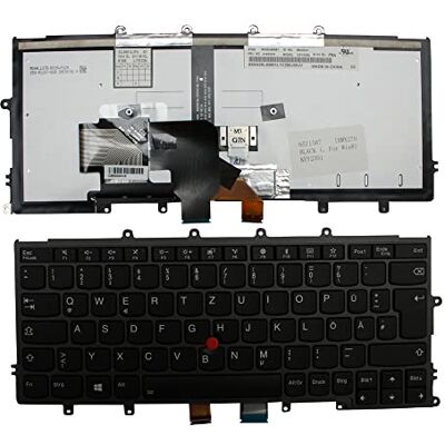 Power4Laptops Tedesco con Puntatore Telaio Nero Retroilluminato Nero Tastiera Sostitutiva per Portatili Compatibile con Lenovo ThinkPad X270 Power4Laptops Tedesco con Puntatore Telaio Nero Retroilluminato Nero Tastiera Sostitutiva per Portatili Compatibile con Lenovo ThinkPad X270