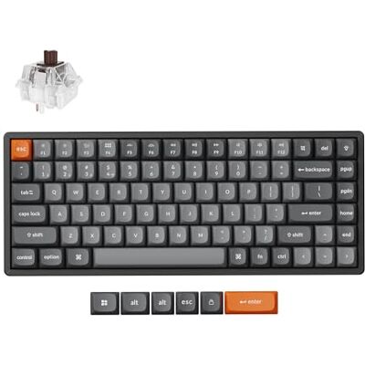 Keychron K2 MAX Tastiera meccanica wireless, 2,4 GHz/Bluetooth/USB-C, RGB, Hot-swap, QMK/VIA, Telaio in Alluminio, Macro programmabili, PBT Keycaps, Per Mac Windows, Super Brown Switch Keychron K2 MAX Tastiera meccanica wireless, 2,4 GHz/Bluetooth/USB-C, RGB, Hot-swap, QMK/VIA, Telaio in Alluminio, Macro programmabili, PBT Keycaps, Per Mac Windows, Super Brown Switch