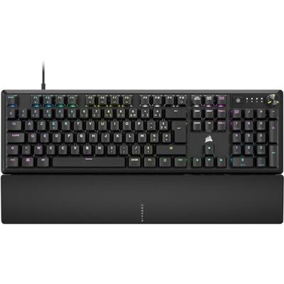 Corsair K70 Core RGB Tastiera Meccanica di Gioco con Poggiatempo Tasti lineari pre-lubrificati MLX Red Ammortamento del Suono Compatibile con iCUE AZERTY FR Layout Nero Corsair K70 Core RGB Tastiera Meccanica di Gioco con Poggiatempo Tasti lineari pre-lubrificati MLX Red Ammortamento del Suono Compatibile con iCUE AZERTY FR Layout Nero