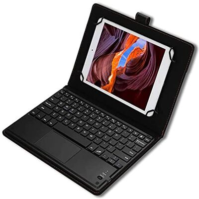 Garsent Cover per Tastiera, Cover Protettiva con Tastiera Bluetooth per Tablet Pc da 9,7-10 Pollici, Cover Protettiva per Supporto, Touchpad 100 Ore di Lavoro, Supporta Android/iOS/Windows Garsent Cover per Tastiera, Cover Protettiva con Tastiera Bluetooth per Tablet Pc da 9,7-10 Pollici, Cover Protettiva per Supporto, Touchpad 100 Ore di Lavoro, Supporta Android/iOS/Windows