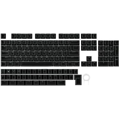EPOMAKER Glintrix PBT Shine Through Keycap, Arris & Keys Retroilluminato, Double Shot, Cherry Profile, 60/75/96/Full Size, set di Tasti per Tastiera Meccanica da Gioco (Nero) EPOMAKER Glintrix PBT Shine Through Keycap, Arris & Keys Retroilluminato, Double Shot, Cherry Profile, 60/75/96/Full Size, set di Tasti per Tastiera Meccanica da Gioco (Nero)