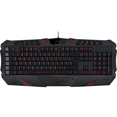 Speedlink PARTHICA Core Gaming Keyboard IT Layout Tastiera da gioco (Illuminazione LED, 93 tasti configurabili, 5 tasti macro e 10 tasti multimediali, anti-ghosting) nero Speedlink PARTHICA Core Gaming Keyboard IT Layout Tastiera da gioco (Illuminazione LED, 93 tasti configurabili, 5 tasti macro e 10 tasti multimediali, anti-ghosting) nero