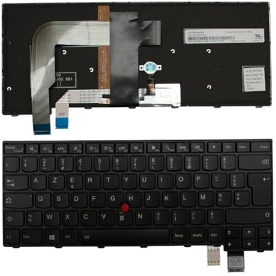 Power4Laptops Francese con Puntatore Telaio Nero Retroilluminato Nero Tastiera Sostitutiva per Portatili Compatibile con Lenovo ThinkPad T460S Power4Laptops Francese con Puntatore Telaio Nero Retroilluminato Nero Tastiera Sostitutiva per Portatili Compatibile con Lenovo ThinkPad T460S