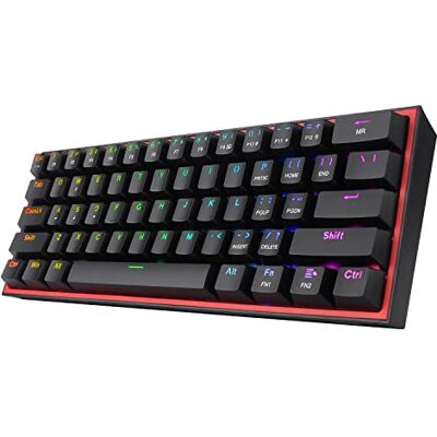 Redragon K617 Fizz Tastiera Meccanica 60% 61 Tasti Hot-Swap RGB Redragon K617 Fizz Tastiera Meccanica 60% 61 Tasti Hot-Swap RGB