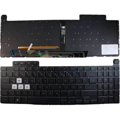 Power4Laptops Tedesco Retroilluminato Nero Tastiera Sostitutiva per Portatili Compatibile con ASUS TUF Gaming FX707ZC4 Power4Laptops Tedesco Retroilluminato Nero Tastiera Sostitutiva per Portatili Compatibile con ASUS TUF Gaming FX707ZC4