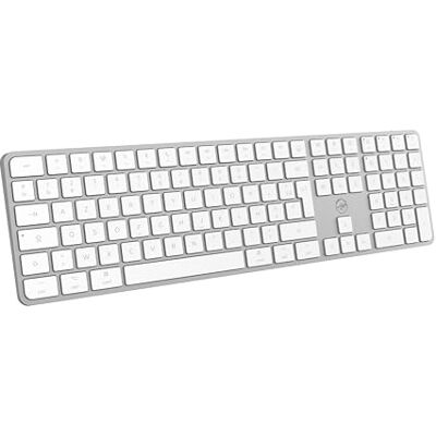 Mobility Lab – KMP2000W – Tastiera Mac Wireless Multi-Connessioni – AZERTY, Ricevitore USB 2.4 Ghz + 3 Bluetooth, 15 scorciatoie multimediali, Ricarica Rapida tramite USB-C – Mac Mobility Lab – KMP2000W – Tastiera Mac Wireless Multi-Connessioni – AZERTY, Ricevitore USB 2.4 Ghz + 3 Bluetooth, 15 scorciatoie multimediali, Ricarica Rapida tramite USB-C – Mac
