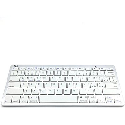 Rii BT09 Bluetooth (layout ITALIANO) Tastiera ultra sottile per Tablet, Smartphone, Mini PC, Computer, PlayStation Colore BIANCO Rii BT09 Bluetooth (layout ITALIANO) Tastiera ultra sottile per Tablet, Smartphone, Mini PC, Computer, PlayStation Colore BIANCO
