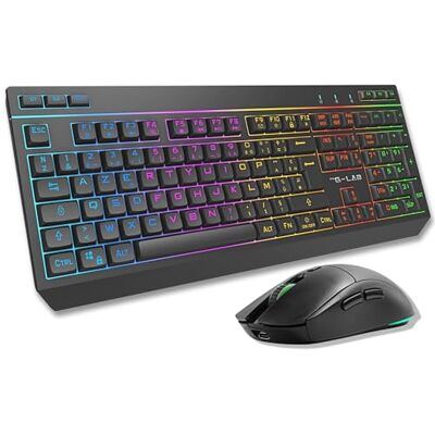 THE G-LAB Combo TUNGSTEN Tastiera e Mouse Wireless Tripla Connessione 2.4GHz / Bluetooth/USB Tastiera Gaming ITALIANA, RGB e Macro Custom Mouse Gaming Wireless 6400 DPI PC / PS4 / PS5 / XBOX THE G-LAB Combo TUNGSTEN Tastiera e Mouse Wireless Tripla Connessione 2.4GHz / Bluetooth/USB Tastiera Gaming ITALIANA, RGB e Macro Custom Mouse Gaming Wireless 6400 DPI PC / PS4 / PS5 / XBOX