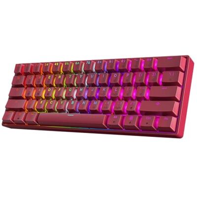 HK Gaming GK61 60% v3 Tastiera meccanica compatta da gioco 61 tasti Multicolore RGB LED illuminata per giocatori PC/Mac Layout ANSI US (rosa, Gateron Optical Brown) HK Gaming GK61 60% v3 Tastiera meccanica compatta da gioco 61 tasti Multicolore RGB LED illuminata per giocatori PC/Mac Layout ANSI US (rosa, Gateron Optical Brown)