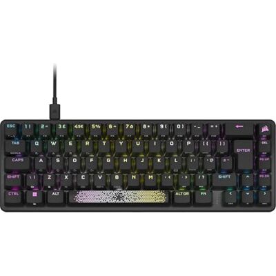 Corsair K65 PRO MINI RGB 65% tastiera da gioco ottica-meccanica cablata – OPX Linear Switch – PBT Double-Shot Keycaps – iCUE Compatible – PC, PS5, PS4, Xbox – QWERTY UK – Nero Corsair K65 PRO MINI RGB 65% tastiera da gioco ottica-meccanica cablata – OPX Linear Switch – PBT Double-Shot Keycaps – iCUE Compatible – PC, PS5, PS4, Xbox – QWERTY UK – Nero