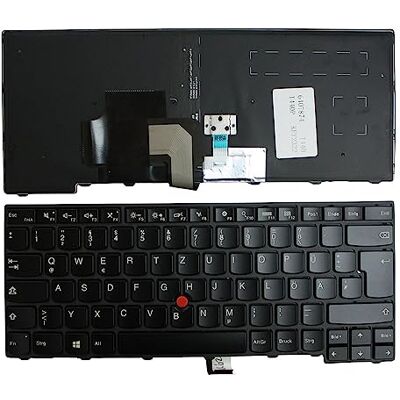 Power4Laptops Tedesco con Puntatore Telaio Nero Retroilluminato Nero Tastiera Sostitutiva per Portatili Compatibile con Lenovo ThinkPad T440p Power4Laptops Tedesco con Puntatore Telaio Nero Retroilluminato Nero Tastiera Sostitutiva per Portatili Compatibile con Lenovo ThinkPad T440p