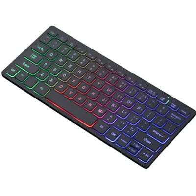 SHOOYIO Tastiera sottile con cavo 78keys Piccola tastiera colorata retroilluminazione a LED Carattere Traslucido Keycaps Per Ufficio E Gaming Studente Tastiera Portatile SHOOYIO Tastiera sottile con cavo 78keys Piccola tastiera colorata retroilluminazione a LED Carattere Traslucido Keycaps Per Ufficio E Gaming Studente Tastiera Portatile