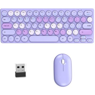 FROMCEO Tastiere sottili Con Silenti Combo 2.40G Ricevitore 64Keys Layout Per Computer Portatile Tastiere Batteria Lunga FROMCEO Tastiere sottili Con Silenti Combo 2.40G Ricevitore 64Keys Layout Per Computer Portatile Tastiere Batteria Lunga