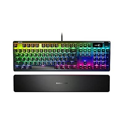SteelSeries Apex 7 Tastiera meccanica per videogiochi Smart Display OLED Retroilluminazione LED RGB Switch Rossi Layout Nordico (QWERTY) SteelSeries Apex 7 Tastiera meccanica per videogiochi Smart Display OLED Retroilluminazione LED RGB Switch Rossi Layout Nordico (QWERTY)