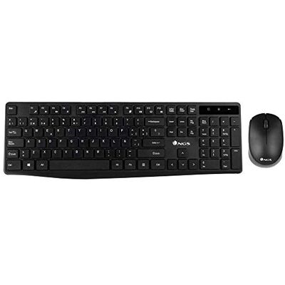 NGS ALLUREKIT Kit da Tastiera Multimediale e Mouse 1200dpi Senza Fili 2.4GHz (QWERTY Spagnolo) NGS ALLUREKIT Kit da Tastiera Multimediale e Mouse 1200dpi Senza Fili 2.4GHz (QWERTY Spagnolo)