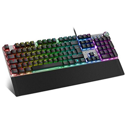 EMPIRE GAMING – STARDUST Tastiera Gaming – Tasti Opto-Meccanica – Retroilluminazione LED RGB – Gamer Software programmazione Poggiapolsi amovibile (QWERTY, Italiano) EMPIRE GAMING – STARDUST Tastiera Gaming – Tasti Opto-Meccanica – Retroilluminazione LED RGB – Gamer Software programmazione Poggiapolsi amovibile (QWERTY, Italiano)