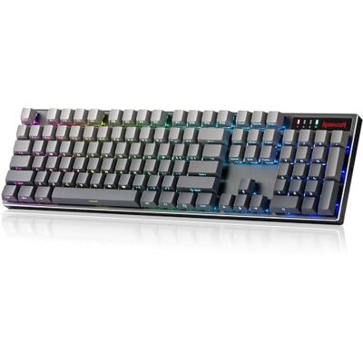 Redragon K556 Tastiera RGB Senza Fili Bordo Alluminio PBT US Redragon K556 Tastiera RGB Senza Fili Bordo Alluminio PBT US