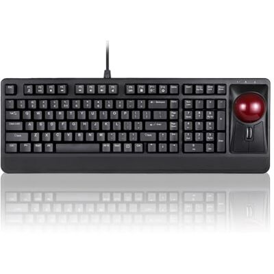 Perixx PERIBOARD-522 Tastiera Meccanica con Trackball da 55 mm, Rotella Inclinabile, 9 Tasti Multimediali, Layout US – Ideale per Uso Industriale o Multischermo Nero Perixx PERIBOARD-522 Tastiera Meccanica con Trackball da 55 mm, Rotella Inclinabile, 9 Tasti Multimediali, Layout US – Ideale per Uso Industriale o Multischermo Nero