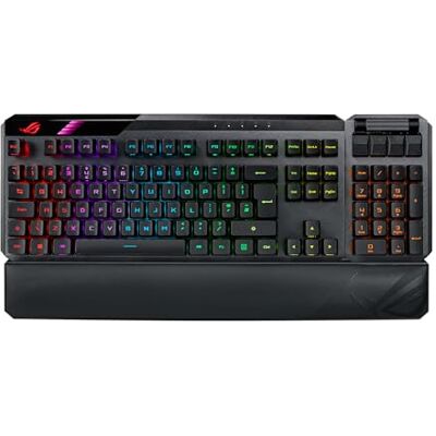 Asus ROG CLAYMORE II tastiera Gaming Wireless a RF + USB Nero (ROG CLAYMORE WIRELESS RGB KEYBOARD) Versione UK Asus ROG CLAYMORE II tastiera Gaming Wireless a RF + USB Nero (ROG CLAYMORE WIRELESS RGB KEYBOARD) Versione UK