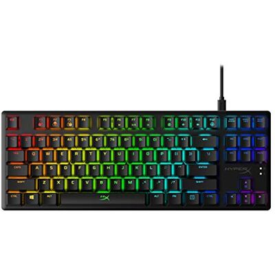HyperX Alloy Origins Core, Tastiera Meccanica da Gaming Cablata, Illuminazione RGB, Telaio in Alluminio, 80 Milioni di Pressioni Garantite, Cavo USB-C, 3 Dispositivi Collegabili, Layout Inglese, Nera HyperX Alloy Origins Core, Tastiera Meccanica da Gaming Cablata, Illuminazione RGB, Telaio in Alluminio, 80 Milioni di Pressioni Garantite, Cavo USB-C, 3 Dispositivi Collegabili, Layout Inglese, Nera