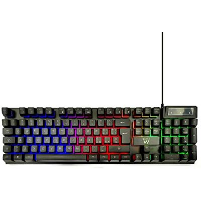 Ewent Tastiera Gaming Layout QWERTY Italiana 105 Tasti, Tastiera USB retroilluminata, 19 Keys Anti-ghosting -12 Tasti multimediali, nera Ewent Tastiera Gaming Layout QWERTY Italiana 105 Tasti, Tastiera USB retroilluminata, 19 Keys Anti-ghosting -12 Tasti multimediali, nera
