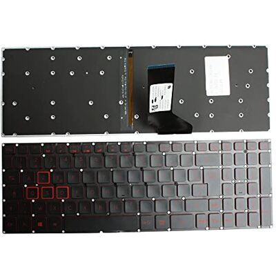 Power4Laptops Francese Retroilluminato Nero Tastiera Sostitutiva per Portatili Compatibile con Acer Nitro AN515-51-50DX Power4Laptops Francese Retroilluminato Nero Tastiera Sostitutiva per Portatili Compatibile con Acer Nitro AN515-51-50DX
