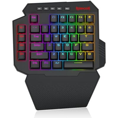 Redragon K758 Tastiera Una Mano Meccanica RGB Scambio a Caldo US Redragon K758 Tastiera Una Mano Meccanica RGB Scambio a Caldo US