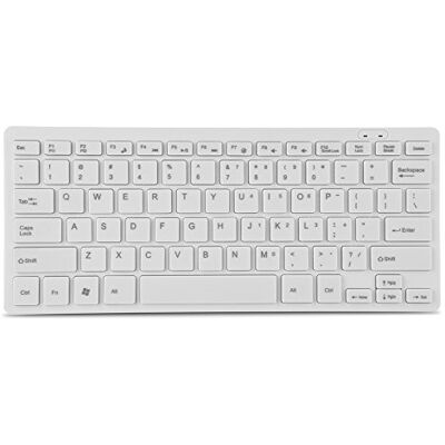 Bewinner Tastiera cablata a 78 Tasti, Tastiera USB Ultra Sottile ad Angolo d' per PC Desktop, PC Portatile, Mini Tastiera da Gioco(Bianca) Bewinner Tastiera cablata a 78 Tasti, Tastiera USB Ultra Sottile ad Angolo d' per PC Desktop, PC Portatile, Mini Tastiera da Gioco(Bianca)