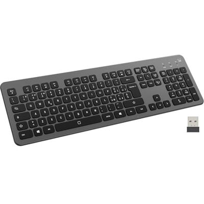Ewent Tastiera Wireless Retroilluminata EW3295 – Bluetooth + Wireless 2.4GHz, Layout Italiano, Tasti Silenziosi, Batteria Ricaricabile, Full Size Ewent Tastiera Wireless Retroilluminata EW3295 – Bluetooth + Wireless 2.4GHz, Layout Italiano, Tasti Silenziosi, Batteria Ricaricabile, Full Size