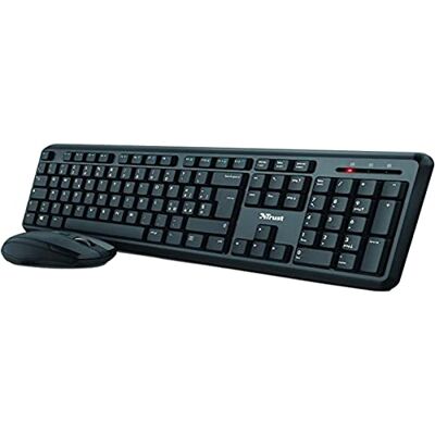 Trust Tm-250, Set Tastiera Wireless + Mouse Wireless Ultrasilenziosa Tm-350 Trust Tm-250, Set Tastiera Wireless + Mouse Wireless Ultrasilenziosa Tm-350