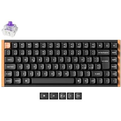 Keychron K2 HE Special Edition Black – Tastiera Wireless 75% ISO-IT con Switch Magnetica Gateron Double-Rail, Keycaps OSA PBT, Rapid Trigger, RGB e QMK Nera Keychron K2 HE Special Edition Black – Tastiera Wireless 75% ISO-IT con Switch Magnetica Gateron Double-Rail, Keycaps OSA PBT, Rapid Trigger, RGB e QMK Nera