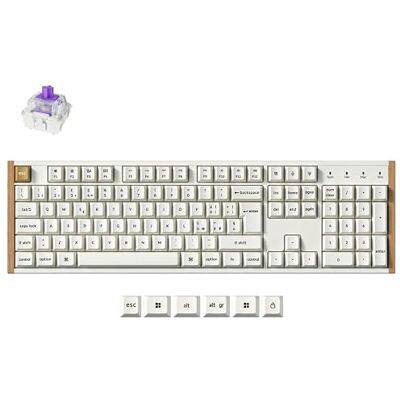 Keychron K10 HE Special Edition White – Tastiera Wireless 100% ISO-IT con Switch Magnetica Gateron Double-Rail, Rapid Trigger, Keycaps PBT, RGB, QMK e Bluetooth 5.2 Bianca Keychron K10 HE Special Edition White – Tastiera Wireless 100% ISO-IT con Switch Magnetica Gateron Double-Rail, Rapid Trigger, Keycaps PBT, RGB, QMK e Bluetooth 5.2 Bianca