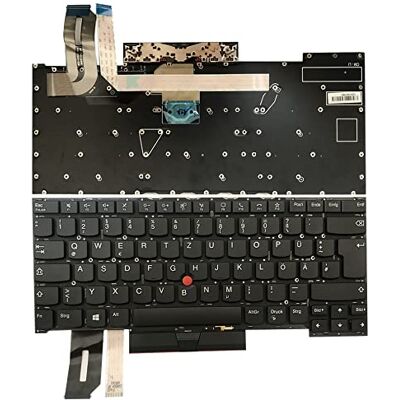 Gintai Tastiera Tedesca QWERTZ retroilluminata per Lenovo Thinkpad T490s Gintai Tastiera Tedesca QWERTZ retroilluminata per Lenovo Thinkpad T490s