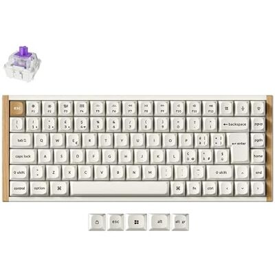 Keychron K2 HE Special Edition White – Tastiera Wireless 75% ISO-IT con Switch Magnetica Gateron Double-Rail, Keycaps OSA PBT, Rapid Trigger, RGB e QMK Bianca Keychron K2 HE Special Edition White – Tastiera Wireless 75% ISO-IT con Switch Magnetica Gateron Double-Rail, Keycaps OSA PBT, Rapid Trigger, RGB e QMK Bianca