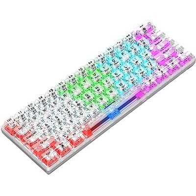 Oxxggkao Tastiera ergonomica USB 61 Tasti Meccanica RGB Retroilluminato Gaming Tastiera Gaming Ufficio Metallo Oxxggkao Tastiera ergonomica USB 61 Tasti Meccanica RGB Retroilluminato Gaming Tastiera Gaming Ufficio Metallo