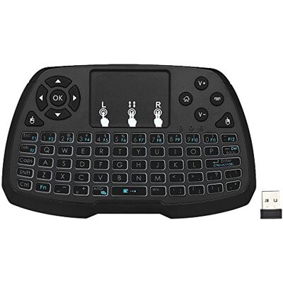 docooler Mini Tastiera Wireless 2,4 GHz,Telecomando Portatile con Mouse touchpad per Android TV Box/Smart TV/Notebook per PC docooler Mini Tastiera Wireless 2,4 GHz,Telecomando Portatile con Mouse touchpad per Android TV Box/Smart TV/Notebook per PC